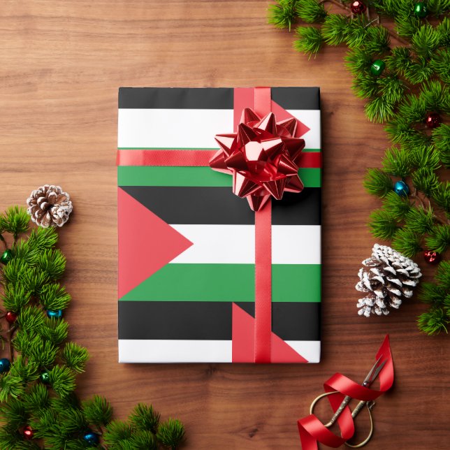 KOSTENLOSE PALESTINE PALESTINE FLAG GESCHENKPAPIER (Feiertagsgeschenk)