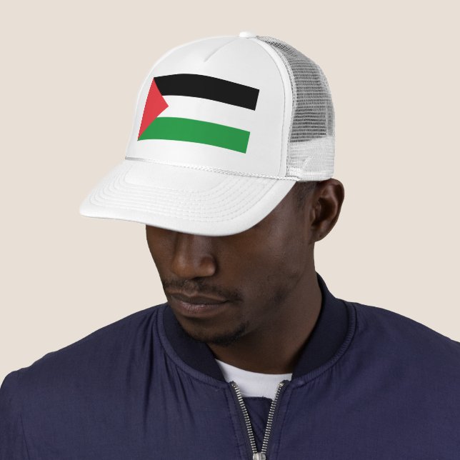KOSTENLOSE PALESTINE PALESTINE FLAG TRUCKERKAPPE (Beispiel)