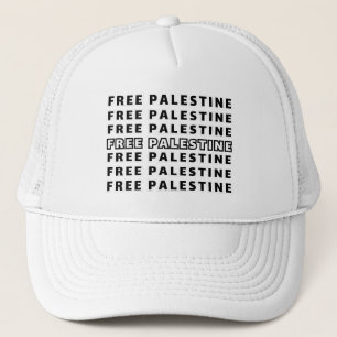 KOSTENLOSE PALESTINE Wiederholung Text Typografie  Truckerkappe