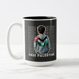KOSTENLOSE PALESTINE ZWEIFARBIGE TASSE