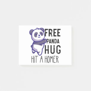 Kostenlose Panda Umarmungen treffen einen Homer Ge Post-it Klebezettel