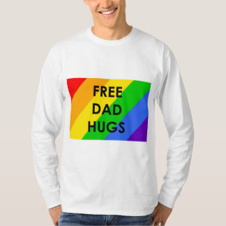 Kostenlose Papa Umarmungen Langarmshirt T-Shirt