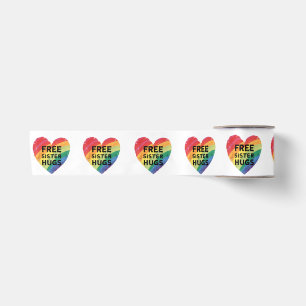 Kostenlose Schwester Umarmungen LGBT Schwul Lesbis Satinband