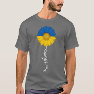 Kostenlose Ukraine Sonnenblume Unterstützen Sie di T-Shirt