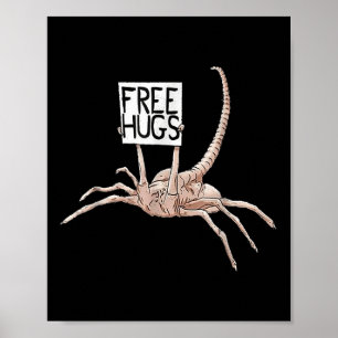 Kostenlose Umarmungen Alien Vintage-Design für Män Poster