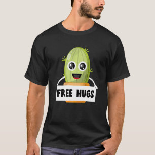 Kostenlose Umarmungen Kaktus Süß Sukkulente Lustig T-Shirt