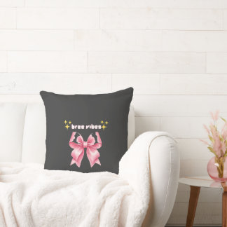Kostenlose Vibes Rosa Schleife Coquette Kissen | C