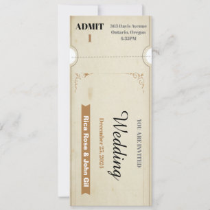 Kostenlose Vintage-Hochzeitseinladung Einladung