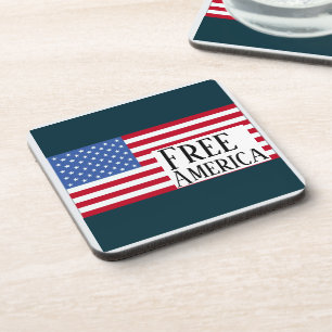 Kostenloser Amerika Getränkeuntersetzer