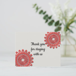 Kostenloser Bleibe für die Vermietung von Ferienhä Postkarte