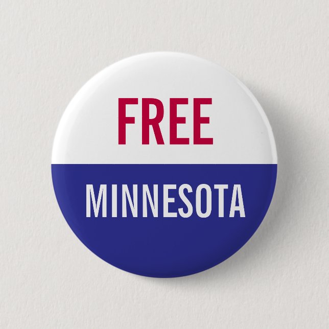 Kostenloser Minnesota-Protest  Button (Vorderseite)