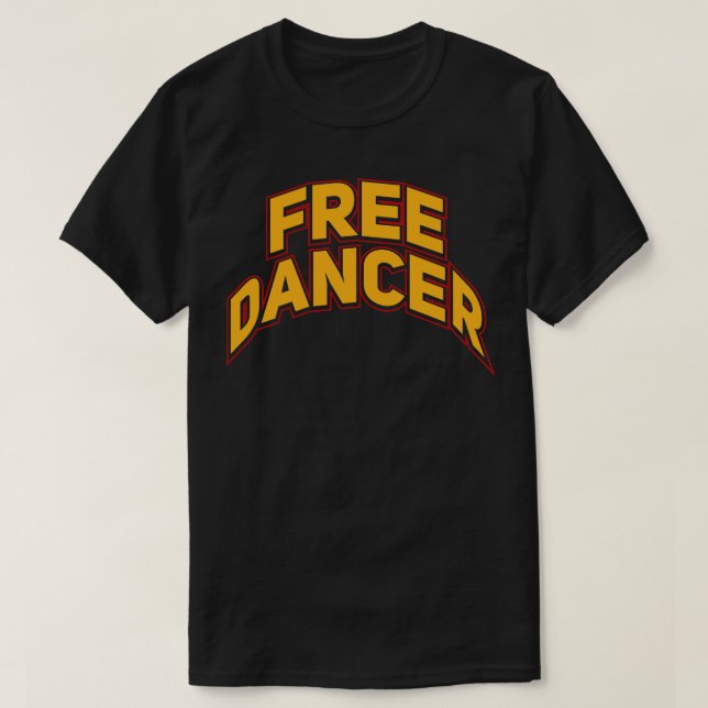 Kostenloser Tänzer T-Shirt (Design vorne)