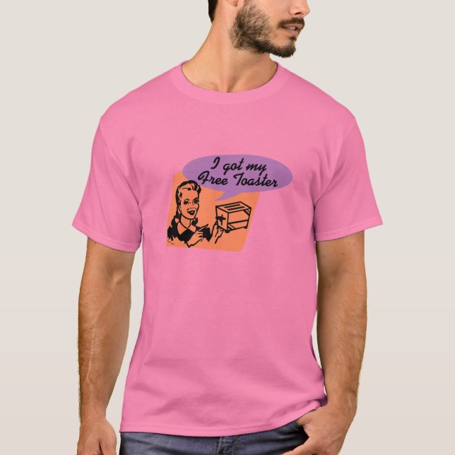 Kostenloser Toaster T-Shirt (Vorderseite)