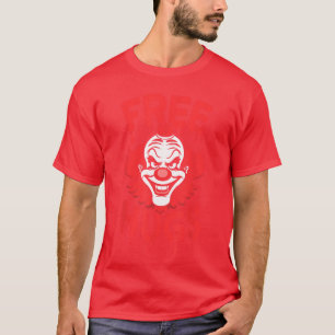 Kostenloser Umarmungen Grusel Clown Kostüm Erwachs T-Shirt
