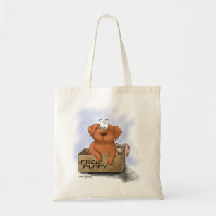 Kostenloser Welpe Plus 1 Cartoon Tragetasche