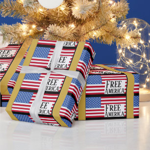 Kostenloses Amerika-Geschenkpapier Geschenkpapier