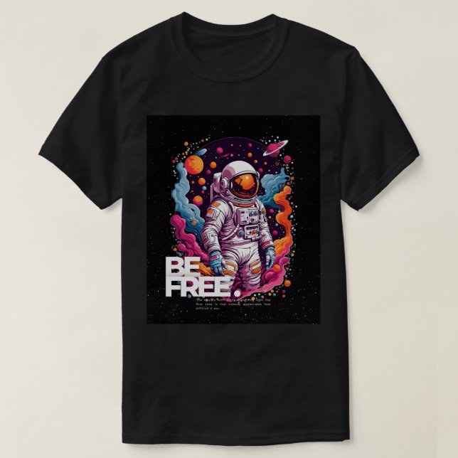 KOSTENLOSES Astronautendesign T-Shirt (Design vorne)