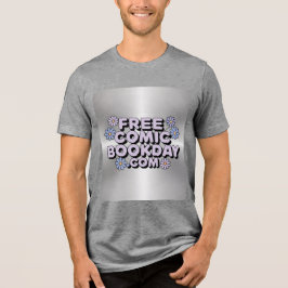 Kostenloses Comic Book Day Grau T - Shirt