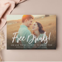 Kostenloses Drinks Foto Ankündigung Datum freihalt