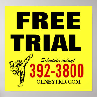 Kostenloses Karate-Poster Poster