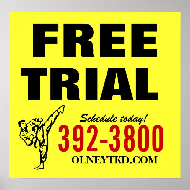 Kostenloses Karate-Poster Poster (Vorne)