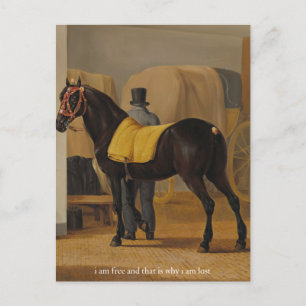 kostenloses und verlorenes Poster Postkarte