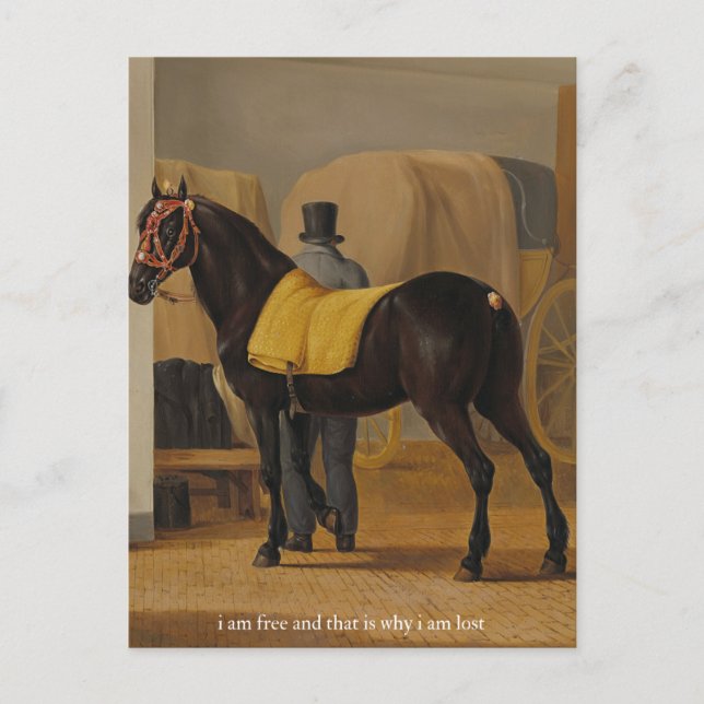 kostenloses und verlorenes Poster Postkarte (Vorderseite)