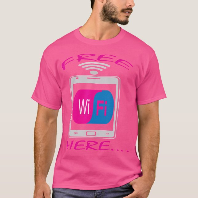 Kostenloses WLAN hier Intern T-Shirt (Vorderseite)