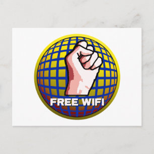Kostenloses WLAN Postkarte