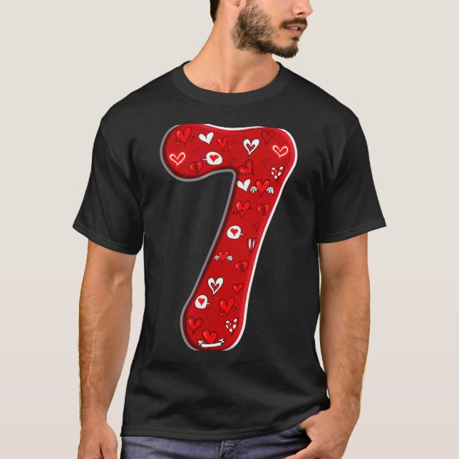Kostenüm-Duo 67 Meme Sechs Sieben Nummer 7 Vale T-Shirt (Vorderseite)