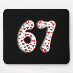 Kostenüm-Duo für Paare 67 Meme Six Seven Valentins Mousepad