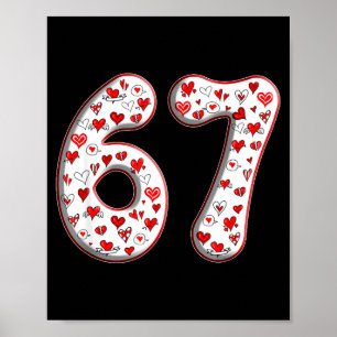 Kostenüm-Duo für Paare 67 Meme Six Seven Valentins Poster