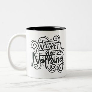 Kostenvoranschlag bedauern zweifarbige tasse