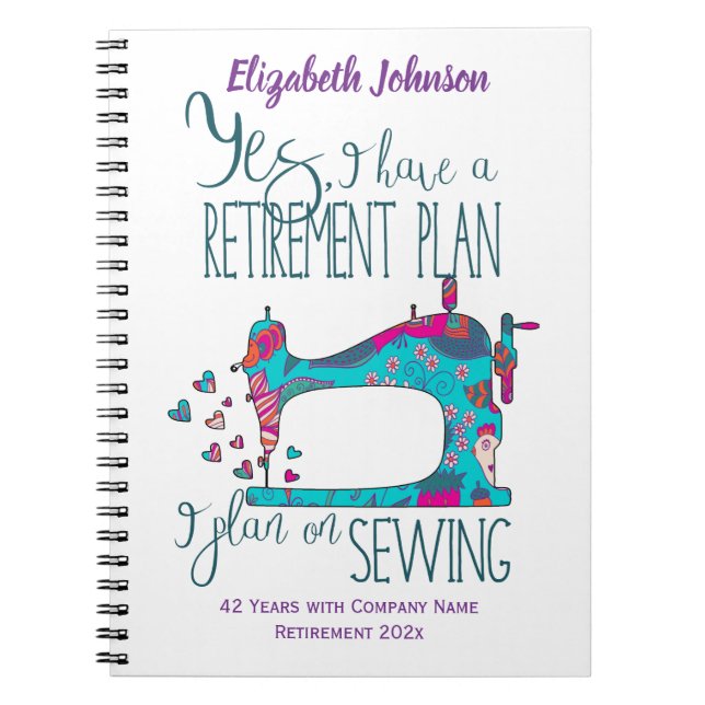Kostenvoranschlag für das Funny Retirement Notizblock (Vorderseite)
