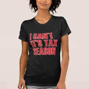 Kostenvoranschlag für die Steuersaison bei der Re T-Shirt