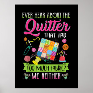 Kostenvoranschlag für Frauen immer über Quilter Poster