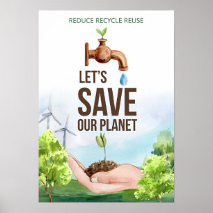 Kostenvoranschlag für grüne Energie Poster