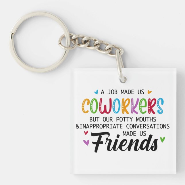 Kostenvoranschlag für Mitarbeiter - Arbeit, die un Schlüsselanhänger (Vorderseite)