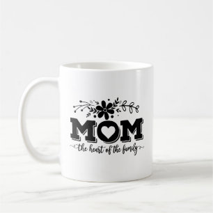 Kostenvoranschlag für moderne Schwarz-Weiß-Mamas Kaffeetasse