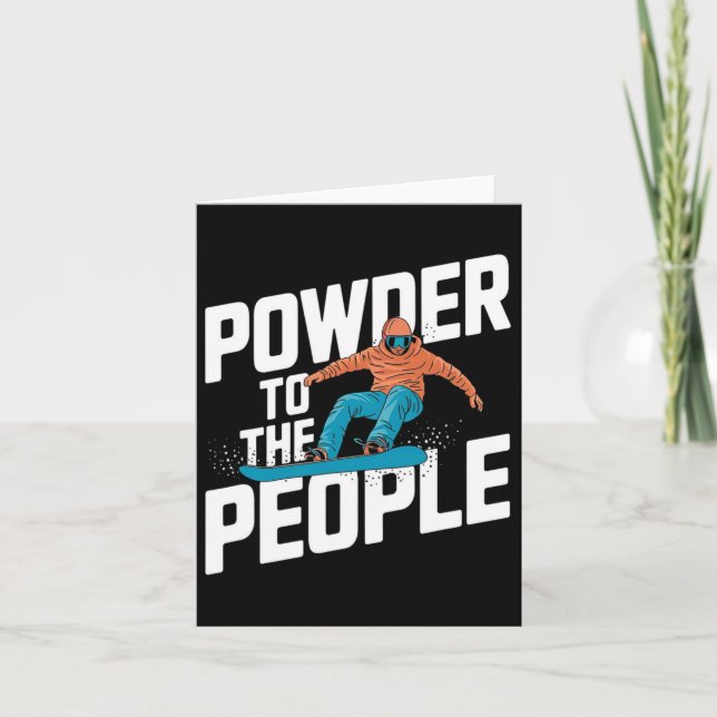 Kostenvoranschlag für Snowboarden - Strom für die  Karte (Vorderseite)