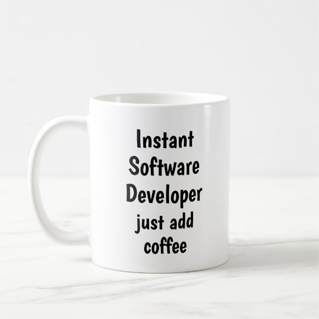 Kostenvoranschlag für sofortige Software-Entwickle Kaffeetasse (Links)