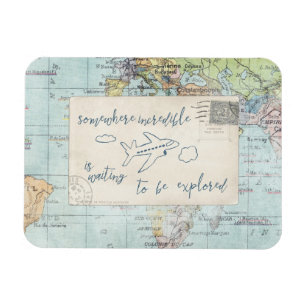 Kostenvoranschlag und Karte entdecken Magnet