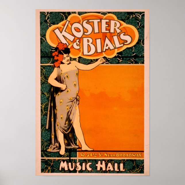Koster & Bials Musikhalle in der Nähe des Broadway Poster (Vorne)