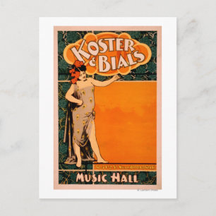 Koster & Bials Musikhalle in der Nähe des Broadway Postkarte