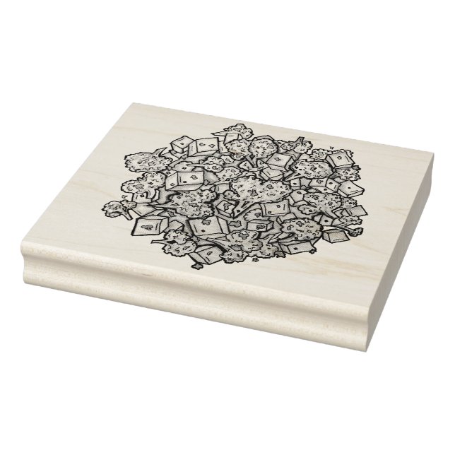 Köstliche Aloo Gobi Indian Food Cauliflower Curry Gummistempel (Stempel)