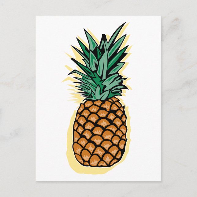 Köstliche Ananas Postkarte (Vorderseite)