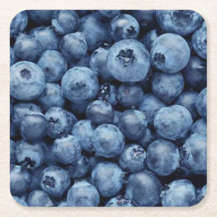 Köstliche Blaubeeren Rechteckiger Pappuntersetzer