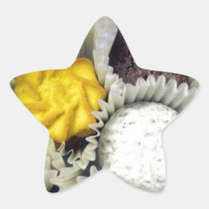 Köstliche Cookies Stern-Aufkleber