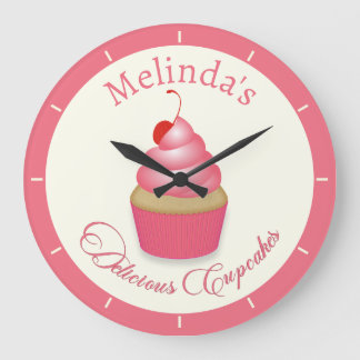 Köstliche Cupcakes Wall Clock Große Wanduhr