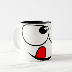 Köstliche Emoj-Tasse Zweifarbige Tasse